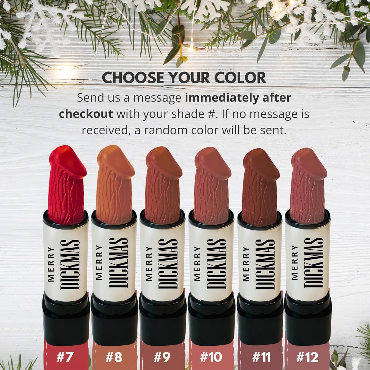 Merry Dickmas Lipstick Holiday Collection