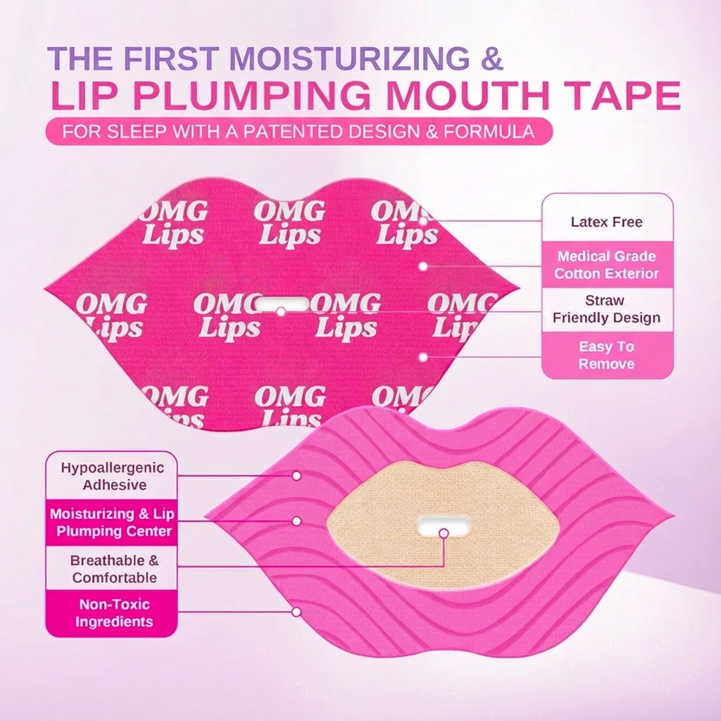 OMG Lips Hydrating Collagen Mouth Tape